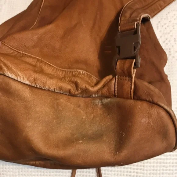 Brown Leather Backpack - Picture 3 of 9